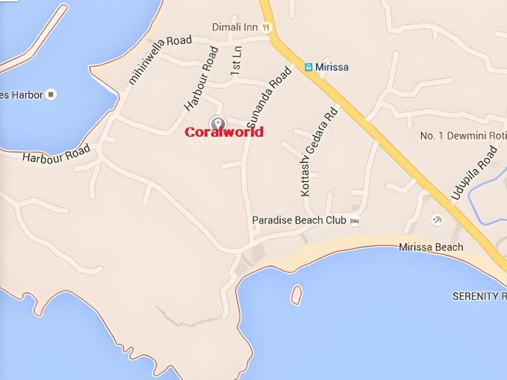 Coralworld Hotel Mirissa Eksteriør bilde